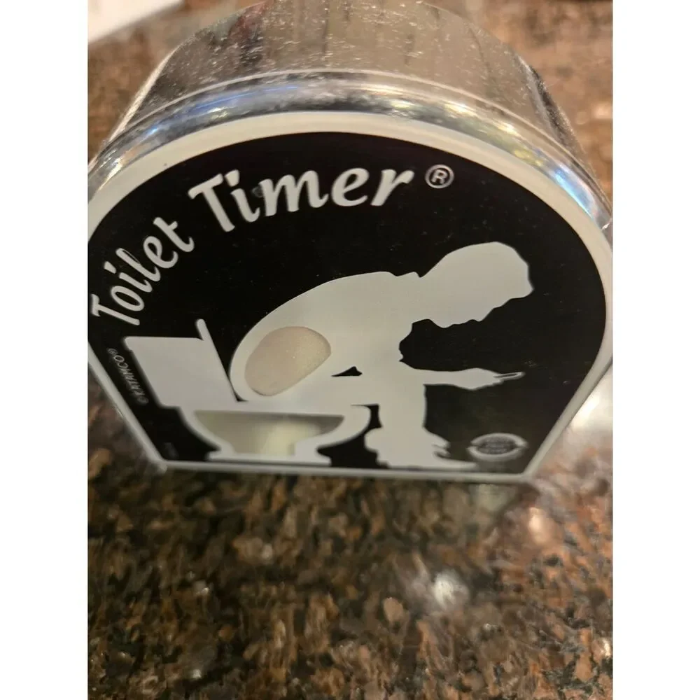 Toilet Timer by - Black and White Bathroom Timer